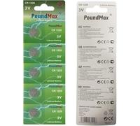 PoundMax 1220 CR1220, 5 piles au lithium 3 V