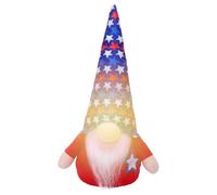 Poupées à collectionner du 4 juillet - Peluche suédoise Tomte 28 cm, Nain sans visage - Décorations de fête à la maison, décoration de table de fête patriotique, fête américaine, fête du jour du