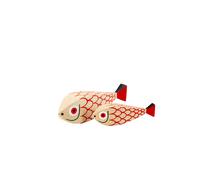 Vitra Poupées en bois Mother Fish & Child – Set de 2 18×5,2/12,5×3,6 cm Rouge