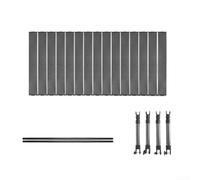 pour accessoire Chariot Outdoor Table Basse Pique-Nique pour sol | Pieds réglables stables, pour sol irrégulier, charge max 30kg, montage simple, sécurité verrous métal(Grey)