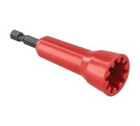 pour accessoire Torsadeuse Fil Acier Allié pour robuste pour(Red Set) | Mâchoire 1/4", compatible perceuses sans fil, installation rapide, finition noire, usage pro