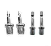 Pour adaptateur M14 à 6 mm, connecteur M10 à 6 mm, tige d'extension d'outil rotatif, adaptateur de tige de perceuse électrique, tige de support de tampon de ponçage, mandrin de disque de polissage