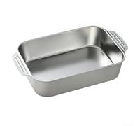 pour bac de Cuisson Acier Inoxydable 25x19cm Anti-Rouille pour | Acier inoxydable , résistance rouille, usage long terme, lavage pour facile, finition lisse