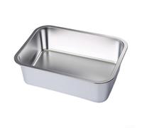 pour bac Gastro 10cm avec Couvercle pour Buffet pour bac Gastro(36*27*10) | Acier inoxydable pour robuste, profondeur 10cm, pour idéal buffet chaud/froid, nettoyage rapide, usage pro