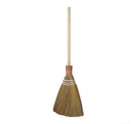 pour balai En Paille Naturelle 30x74cm Manche Amovible Extérieur | Poils denses en miscanthus pour feuilles et pour poussière Manche ergonomique amovible pour rangement compact