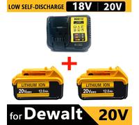 Pour batterie d'outil Rechargeable Compatible Dewalt 18 V/20 V 12AH-convient à DCB201 DCB206 DCB200 batterie de remplacement d'outil électrique Dewalt 60V 2PCS 18.0Ah