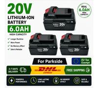 Pour batterie Parkside 20V Team Series PAP B1 B3 A3 PAP208 A1, batterie de remplacement au lithium 20V 4.0Ah 6.0Ah pour perceuse sans fil. Expédition depuis les pays de l'UE PKSD-20V 6.0AH 3PCS