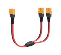 Pour batterie pour xt60 Y Splitter 14AWG Câble d'alimentation pour batterie | Gaine en PVC souple, résistante à l'usure, tolérante à la chaleur jusqu'à 80 °C, pour une utilisation en extérieur et en