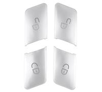 Pour Benz ABCE Pour GLA/CLA/GLK/GLE Pour CLS ML GL W204 W212 W246 W166 Bouton Déverrouillage Serrure Porte Voiture Paillettes Revêtement Autocollant Automotive Interior(Silver 4pcs)