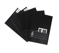 pour bloc Notes Musique pour Compositeurs et Chanteurs pour | 16 pour feuilles double face, 32 pour pages totales, format pratique A5, idéal pour composition rapide