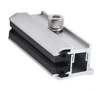 Pour borne d'extrémité en aluminium pour panneau solaire 6-10 mm film fin | Pour modules de 6 à 10 mm, résistant à la corrosion pour l'aluminium, installation facile, résistant aux intempéries, durable