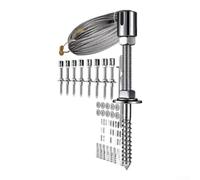 pour câble Acier Inoxydable 2mm Kit Palissage 15M pour Vignes et Tomates avec Tension Ajustable - Fil Jardin Résistant Rouille(10+52 Feet Set)
