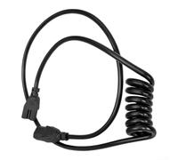 pour câble d'Alimentation à Ressort pour à Gazon pour câble | Fil Électrique 1,5 mm² de 1,8 Mètres, Connecteur pour robuste en Métal et PVC, Compatible Outils Électriques 12V-48V,