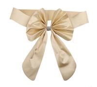 Pour ceintures de chaise extensibles et nœuds papillon élastiques, pour housses de siège, pour mariage, banquet, fête, décoration d'hôtel, pour installation rapide en tissu composite (or clair)