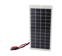 pour cellule 10W Légère pour Camping Rando pour cellule 10W | Silicium polycristallin, rendement 19.5%, sortie 10W stable, de fixation incluse, pour idéal batterie