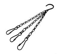 pour chaîne Suspendue Pot Fleurs Fer 35.5-55.5cm Solide 3 Points | Pour paniers suspendus lanternes Utilisation extérieure intérieure Longueur réglable plusieurs tailles fer