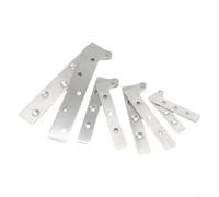 Pour charnière de pivot 100 mm en acier inoxydable invisible (65 x 14 1,5 | Convient pour le bois, les cadres en aluminium, les portes intérieures, les écrans, la construction