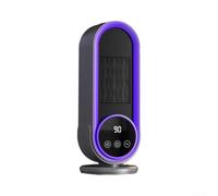 pour chauffage Électrique 1200W Céramique Compact pour radiateur d'Appoint Oscillant Thermostat Anti-Basculement Maison Office 32,5cm(Purple UK)