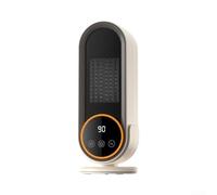 pour chauffage Électrique 1200W Céramique Compact pour radiateur d'Appoint Oscillant Thermostat Anti-Basculement Maison Office 32,5cm(White US)
