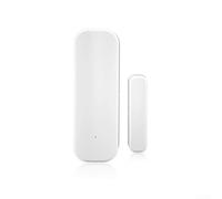 Pour contact de porte et fenêtre Tuya Smart Home, Zigbee/Wi-Fi, capteur de sécurité ABS pour système d'alarme, télécommande par application, blanc (zig-bee)