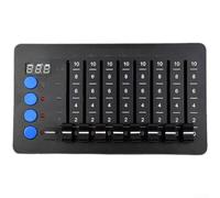 pour contrôleur DMX 32 canaux Contrôle de la lumière de scène Console en métal avec XLR pour rj45 pour LED Moving Heads Disco Bar Mariage Fête Effets de lumière 175 x 95 mm
