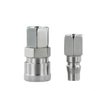 Pour coupleur de ligne d'air à dégagement rapide, acier trempé, ajustement | Pour une utilisation avec compresseur, design à ressort, idéal pour les mécaniciens, corps en acier trempé, compatible SP/PP
