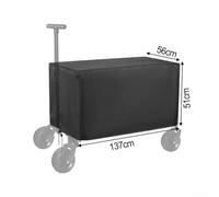 pour couverture Chariot Réutilisable avec Sangles pour clic(137*56*61cm) | Tissu Oxford 210D enduit PVC, coutures doubles, imperméable, anti-déchirure, usage répété