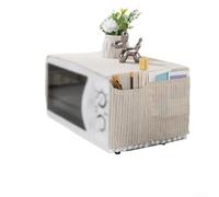 pour couverture de Four à Micro-ondes pour robuste en Tissu Lavable - Housse Décorative Anti-éclaboussures avec Pochette de Rangement pour Ustensiles 30x90cm(beige)