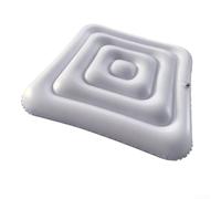 pour Couverture Gonflable 135cm pour Spa Carré Isolation Thermique PVC Économie d'Énergie Protection Débris Hiver Extérieur Jardin(White B)