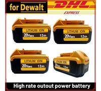 Pour Dewalt 18 V/20 volts MAX DCB200 remplacement de batterie au Lithium 18 V DCB203 DCB184 DCB182 180 DCB181 DCB182 DCB201 DCB206 chargeur 20V 2PCS 8.0Ah