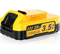 Pour DeWalt 20V, batterie de rechange DCBP034 Li-Ion 3500mAh, compatible avec DCBP034/DCBP518 pour outils sans fil, compacte, violette, 1 pièce