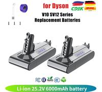 Pour Dyson V10 6000mAh 25.2V batterie pour Dyson SV12 batterie absolue Animal Li-ion aspirateur batterie Rechargeable SV12 V10 1 Battery