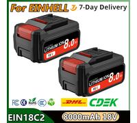 Pour EINHELL EIN18C2 18V 8000mAh Batterie Li-ion Rechargeable Power X-change PX-BAT4 PX-BAT52 4511396 4511437 AXXIO GE-LC 18 Li 5Pcs 8000mAh BAT