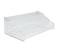 pour étagère Acrylique Transparente 4 Étages Design Concave(Five) | Acrylique épais, charge lourde, stabilité maximale, dimensions 12x9x6, design élégant