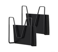 pour étagère Magnétique Frigo 2-Pack pour Couvercles pour étagère | Acier inoxydable pour robuste, mat, 2-pack, fixation pour forte, gain de place comptoir