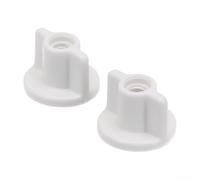 pour FACULX Ensemble de 2 vis de fixation arrière en plastique pour abattants de toilette, accessoires pour siège de toilette, fixation inférieure de remplacement pour couvercles de toilette, pour vis