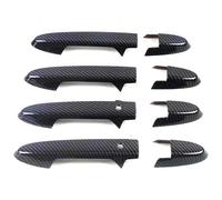 Pour Fit Pour Jazz GK5 GP5 2014-2020 8 Pièces En Fibre Carbone Poignée Porte Extérieure Voiture Garniture Protection Décor ABS Autocollant Poigner Porte Gauche(Style1)