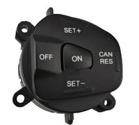 Pour Ford pour Fiesta Boutons Multifonctions Volant | Commutateur de direction multifonction Boutons du régulateur de vitesse côté droit(Right-Blue Light)