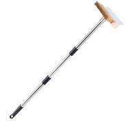 Pour four à pizza - Avec manche long et grattoir - Outils d'entretien de cuisine pour friteuse professionnelle - Flaggschiff Lady Flap :