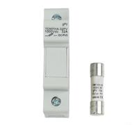 Pour fusible et support PV, 1 lot 1015202530A 1000V évalué pour systèmes de panneaux solaires compatible avec 10A 30A pour fusibles à chaîne PV pour sécurité contre les surintensités (15 A)