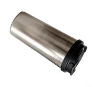 Pour gobelet Titan - 500 ml - Double paroi - Sans odeur - Noir | Matériau pur pour titane, sans goût, isolation à double paroi, garde la chaleur et le froid longtemps