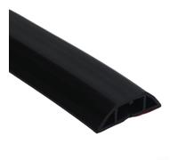 pour goulotte pour sol PVC 1m Protection Câbles Discrete pour( black) | Profil bas 11mm, design discret, s'intègre partout, pour idéal maison bureau, finition pour mate noire