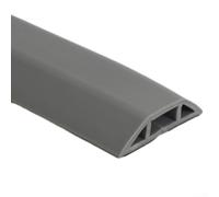 pour goulotte pour sol PVC 1m Protection Câbles Discrete pour( gray) | Profil bas 11mm, design discret, s'intègre partout, pour idéal maison bureau, finition pour mate noire