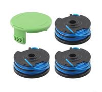 pour greenworks Trimmer Line Spool 2900719 16ft Blue Plastic Trimmer Head Spool 2900719 for pour greenworks 4-Pack Trimmer Line Spools 16ft for Lawn Care Replacement Spool Cover 2900719 for Model