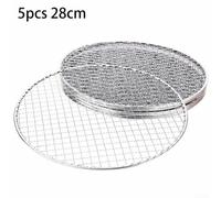 pour gril Rond en Fer 25cm 5pcs pour BBQ pour gril Rond en(28CM) | Fer , maille 11mm, cuisson uniforme, pour idéal BBQ, 5 incluses