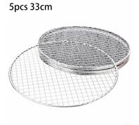 pour gril Rond en Fer 25cm 5pcs pour BBQ pour gril Rond en(33CM) | Fer , maille 11mm, cuisson uniforme, pour idéal BBQ, 5 incluses