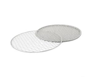 pour gril Rond en Fer 5pcs 25cm Résistant Chaleur BBQ pour(28CM) | Fer pour robuste, résistance haute température, pas de déformation, maille 11mm, pour idéal barbecue