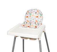 pour IKEA Coussin de chaise haute pour IKEA anti-lop chaise haute pour IKEA, coussin de chaise haute anti-lop, en coton antidérapant, doux, pour siège bébé plus confortable (dinosaure dessin animé)