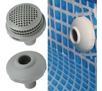 Pour INTEX 32mm buse d'entrée d'écran de piscine connexion de tuyau 1.25 pouces Kit de remplacement de connexion de filtres d'entrée de piscine