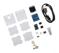 pour Kit Horloge Météo pour esp8266 pour oled USB DIY pour Kit | Interface USB incluse, câble fourni, alimentation pour facile, pour idéal débutants, électronique